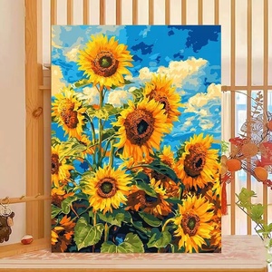 Kit de peinture à l'huile numérique DIY en acrylique non toxique encadré 40x50cm, idéal pour les débutants - Product Image 5