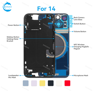 STAROZON Coque arrière de haute qualité pour <span class=keywords><strong>iPhone</strong></span> 14 Plus <span class=keywords><strong>Pro</strong></span> <span class=keywords><strong>Max</strong></span>, boîtier de téléphone impeccable - Product Image 2