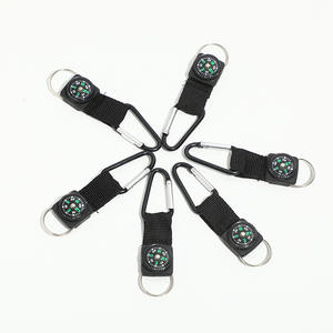 Mosquetón de aleación de aluminio tipo 5 # D portátil <span class=keywords><strong>barato</strong></span> con brújula Productos para exteriores Regalo promocional Brújula de metal duradera - Product Image 4