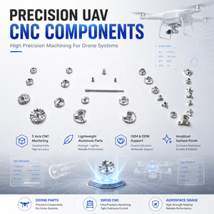 Services d'usinage suisses SATR CNC 5/6/7 axes personnalisés de moteur de drone agricole DJI Pièces de drone Fabrication OEM/ODM - Product Image 2