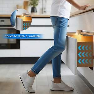 Cierre magnético de rebote para cajones, herrajes para muebles, tope de puerta para armarios/gabinetes de cocina - Product Image 5