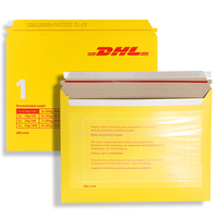 Enveloppe pour documents express en carton recyclé auto-adhésive jaune Tengen DHL pour l'emballage
