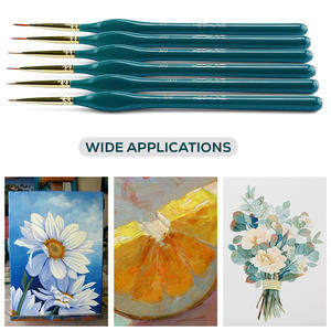 Hechunzi Golden Metal Platinum Liner Nylon Cheveux <span class=keywords><strong>Vernis</strong></span> Peinture Art Liner Brosse Manucure Détail Peinture Artiste Pinceaux - Product Image 2