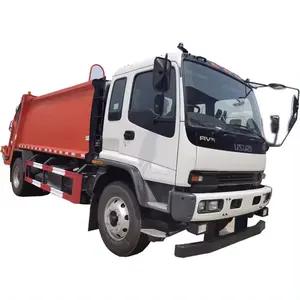 Caminhão compactador de resíduos para descarte e descarte de carga traseira, caminhão compactador de lixo urbano 4X2