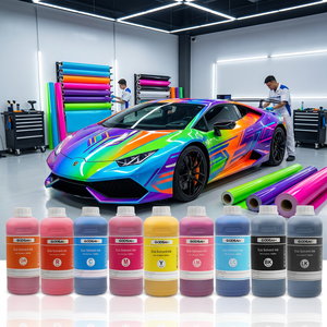 Encre éco-solvant premium inodore à faible odeur, 9 couleurs pour têtes d'impression I1600 I3200 XP600, pour la production de signalétique en grande quantité - Product Image 1
