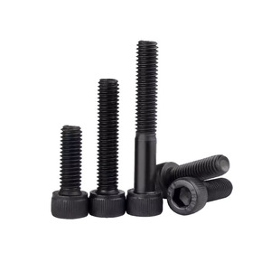 304 Stainless Steel Black Cup Head Hex Socket Screws M3 M4 M5 M6 Grade 12.9 Metric Standard Thread Construction Industry - Product Image 2