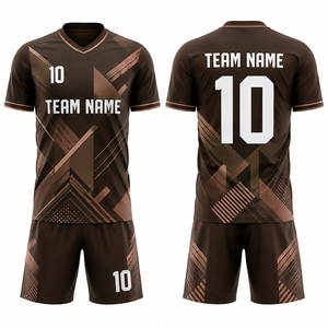 Conjunto de Uniforme de Fútbol Moderno, Camiseta y Pantalones Cortos, Ropa Deportiva Personalizada, Fabricación por Sublimación, Colección Multicolor - Product Image 1