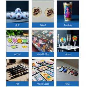 ए 2 5060 हाई-क्लिक यूव फ्लैटबेड इंकजेट प्रिंटर पर फ्लेक्स और वार्निश गोल्ड स्टैम्पिंग के लिए कई हेड के साथ - Product Image 3