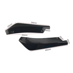 Carbon Fiber Rear Bumper <b>Corner</b> <b>Protectors</b> Black With Screws For Car Retrofit Upgrade - Product Image 2