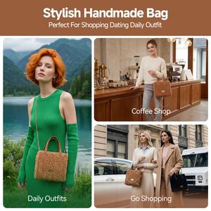 Hand Woven Bag Materials DIY Crafts Simple Durable <b>Sewing</b> Accessory Crochet Bucket Bag Kits Crossbody Knitting <b>Set</b> - Product Image 4