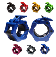 Colliers d'haltères en acier et plastique personnalisables Pinces serrées pour haltérophilie Clips d'haltères personnalisables