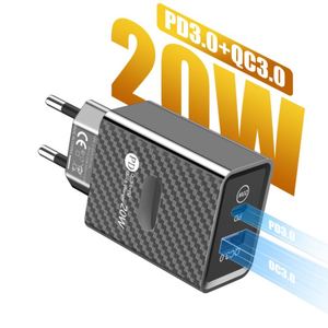 Factory Wholesale Electric PD+QC3.0 Fast Charging 5V/2A <b>Type</b>-<b>C</b>+<b>USB</b> <b>Adapter</b> for IPhone13 12 Pro Max - Product Image 3
