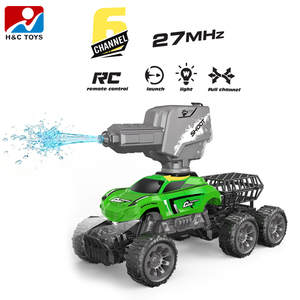 Voiture télécommandée tout-terrain pour enfants avec pistolet à eau, échelle 1:16, 27 MHz, 6 canaux, 6 roues motrices - Product Image 2