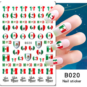 Adesivi per Unghie in Resina Serie Messico all'Ingrosso, Impermeabili, Design Bandiera 2026, Decalcomanie per Manicure Fai-da-Te, Fornitura di Fabbrica - Product Image 5