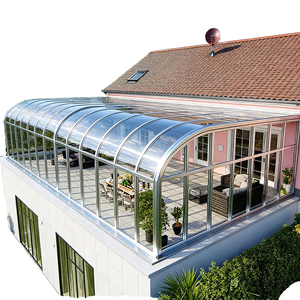 Verrière quatre saisons en alliage d'aluminium avec verre isolant, double vitrage trempé et feuilleté, pour villa et patio - Product Image 1