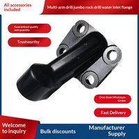Accessoires pour foreuses hydrauliques : Équipement de forage incluant la bride d'entrée d'eau, la manchon en acier de la queue, le piston d'impact et le triangle 18U