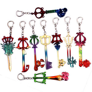 9 designs Game <span class=keywords><strong>Kingdom</strong></span> <span class=keywords><strong>Hearts</strong></span> Porte-clés en métal coloré pour la collection d'autres porte-clés - Product Image 1