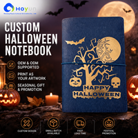 Carnet personnalisé Halloween en PU, impression numérique de haute qualité, livre pour enfants, papier offset, impression personnalisée OEM