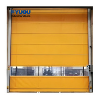 Porte rapide industrielle en plastique PVC Grande usine de preuve de vent extérieure professionnelle