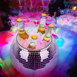 Vente en gros directement <span class=keywords><strong>prix</strong></span> de gros Cool Silver Drink Mosaic Mirror Disco Ball Cup Drinkware seau à <span class=keywords><strong>glace</strong></span> pour enterrement de vie de jeune fille - Product Image 4