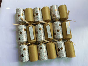 Décoration de fête <span class=keywords><strong>pas</strong></span> chère, cadeaux de Noël, papier d'emballage, luxe, or, cracker de Noël personnalisé - Product Image 3