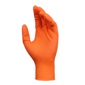 Gants jetables en nitrile sur mesure, résistants à l'huile, protection industrielle, texture intégrale, lisses, non stériles, tailles SMLXL, Weifang Shandong - Product Image 5