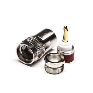 Abrazadera macho recta UHF (PL259 SO259) para cable Cipper RG214 RG8 RG213 10awg 6mm - Product Image 1