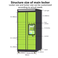 Boîte de Livraison Express Intelligente pour Colis d'Appartement et Campus, Casier de Stockage Intelligent et Autonome pour Extérieur