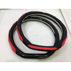 Funda para <span class=keywords><strong>Volante</strong></span> <span class=keywords><strong>de</strong></span> <span class=keywords><strong>Fibra</strong></span> <span class=keywords><strong>de</strong></span> <span class=keywords><strong>Carbono</strong></span>, Nuevo Diseño Antideslizante, Accesorios Interiores, Funda Protectora para Automóvil - Product Image 4