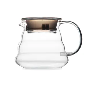 Glass tea pot glass ware sharing kettle for tea and coffee