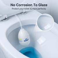Boîte magique de nettoyage des toilettes domestiques, nettoyant pour réservoir de toilettes, bouteille de nettoyant pour toilettes à bulles bleues