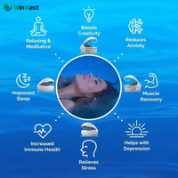Grande cuve flottante Starlight Music à gravité zéro pour la méditation et la relaxation, avec eau salée et privation sensorielle