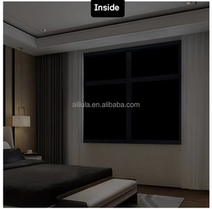 1.52X30M Auto-Adhésif Architecture Privacy <span class=keywords><strong>Film</strong></span> Assombrissant Fenêtre Teinte Noir Fenêtre Autocollant VLT 0% Blackout Building <span class=keywords><strong>Film</strong></span> - Product Image 5