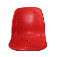 Asiento de plástico para estadio de alta resistencia, moldeado por soplado, resistente a los rayos UV, para montaje en pared, con respaldo alto y resistente a la intemperie, tipo silla de cubo.