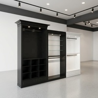 Porte-vêtements commercial sur mesure moderne à hauteur réglable en acier inoxydable à tringle unique