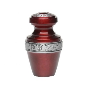 Handcrafted USA Flag Mini <b>Keepsake</b> Urns for Human Ashes - Set of 4 Small American Flag Cremation <b>Memorials</b> - Product Image 5