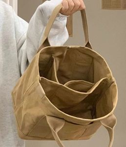 Sac fourre-tout en toile pour femmes, sac de courses réutilisable en coton 12OZ avec poche pour les voyages quotidiens - Product Image 5