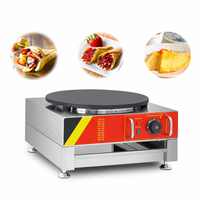 Machine à crêpes commerciale électrique, gril à crêpes 340 mm en acier inoxydable, machine à roti, machine à Jianbing pour restaurant
