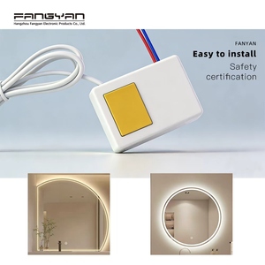 Interruptor táctil <span class=keywords><strong>LED</strong></span> <span class=keywords><strong>para</strong></span> espejo, 110V-240V CA, con botón único, control de atenuación y desempañador <span class=keywords><strong>para</strong></span> espejo de baño inteligente de alto voltaje - Product Image 5