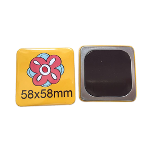 Huy hiệu nam châm cao cấp hình vuông 58x58mm, khuyến mãi nóng - Product Image 4