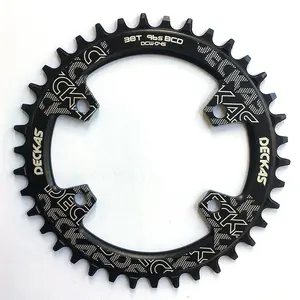 Deckas cincin rantai 104BCD sepeda MTB, roda rantai sempit lebar 38T untuk sepeda gunung 104 BCD