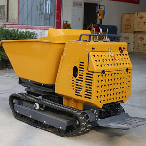 Gratis pengiriman Manual Mini dilacak Dumper hidrolik Diesel Dump Transporter multifungsi Crawler Mini Dumper untuk rumah - Product Image 5