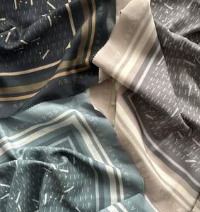 طباعة مخصصة جاميلا قطع ليزر سلسلة مونوغرام فيسكوز ممتاز باوال كارميلا القطن الفوال قطع الليزر التقطيع المنسوجة باوال - Product Image 3