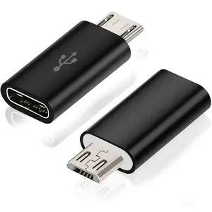 Adaptador usb c 3.1 otg tipo c fêmea para micro usb 3.0 macho, conversor