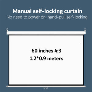 Layar Proyeksi Manual Selflock 100 Inci 16:9 dengan Motor Listrik Pantalla Proyector - Product Image 4