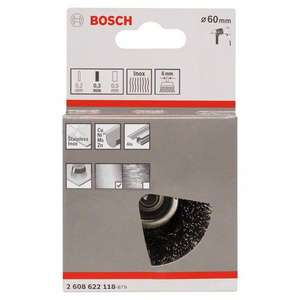 BOSCH - 2608622118 Brosse coupelle avec fil serti 60x0.3mm inoxydable-EAN 3165140631983 ABRASIVES - Product Image 2