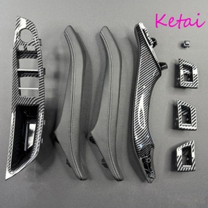 Manija de <span class=keywords><strong>Puerta</strong></span> Interior de Cuero al por Mayor LHD RHD en Negro y Beige para Automóvil con Kit de Cuero para BMW Serie 5 F10 F11 520i 523i 525i - Product Image 5