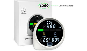 เครื่องวัดคุณภาพอากาศภายในอาคาร Safewill H900CO2-WIFI เซ็นเซอร์ตรวจจับก๊าซคาร์บอนไดออกไซด์แบบพกพาขนาดเล็ก เชื่อมต่อ WIFI ใช้เทคโนโลยี NDIR สำหรับใช้ในครัวเรือน รองรับไฟฟ้า 110V-230V - Product Image 3