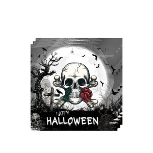 Kit de Fournitures pour Fête d'Halloween – 60-80 Pièces : Décorations, Nappe, Assiettes, Bannière, Décoration de Table et Ambiance Festive - Product Image 3