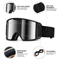 Masque de ski avec protection UV400, lunettes de snowboard polarisées anti-buée, lunettes de sécurité pour le ski, lunettes de sport pour la neige, logo personnalisé